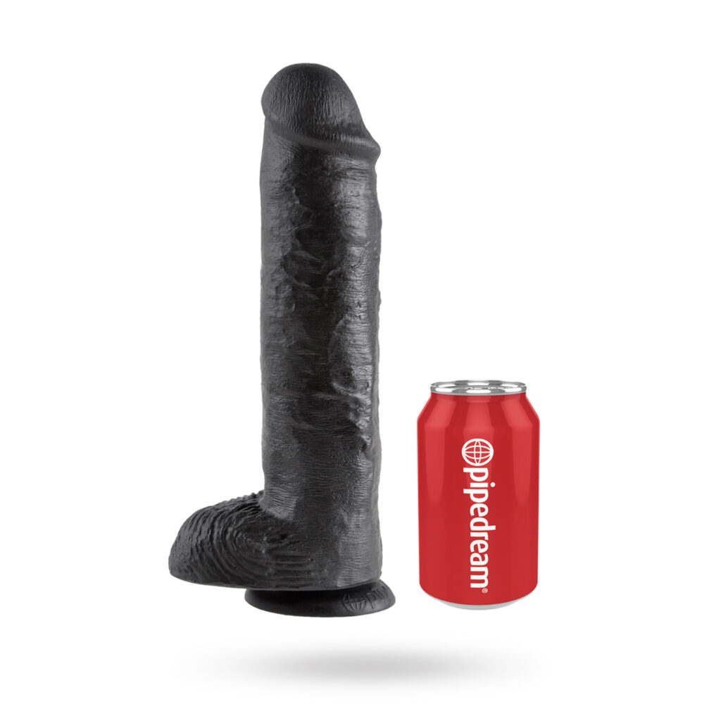 Pipedream King Cock With Balls Black 28 cm - XL Dildo 1