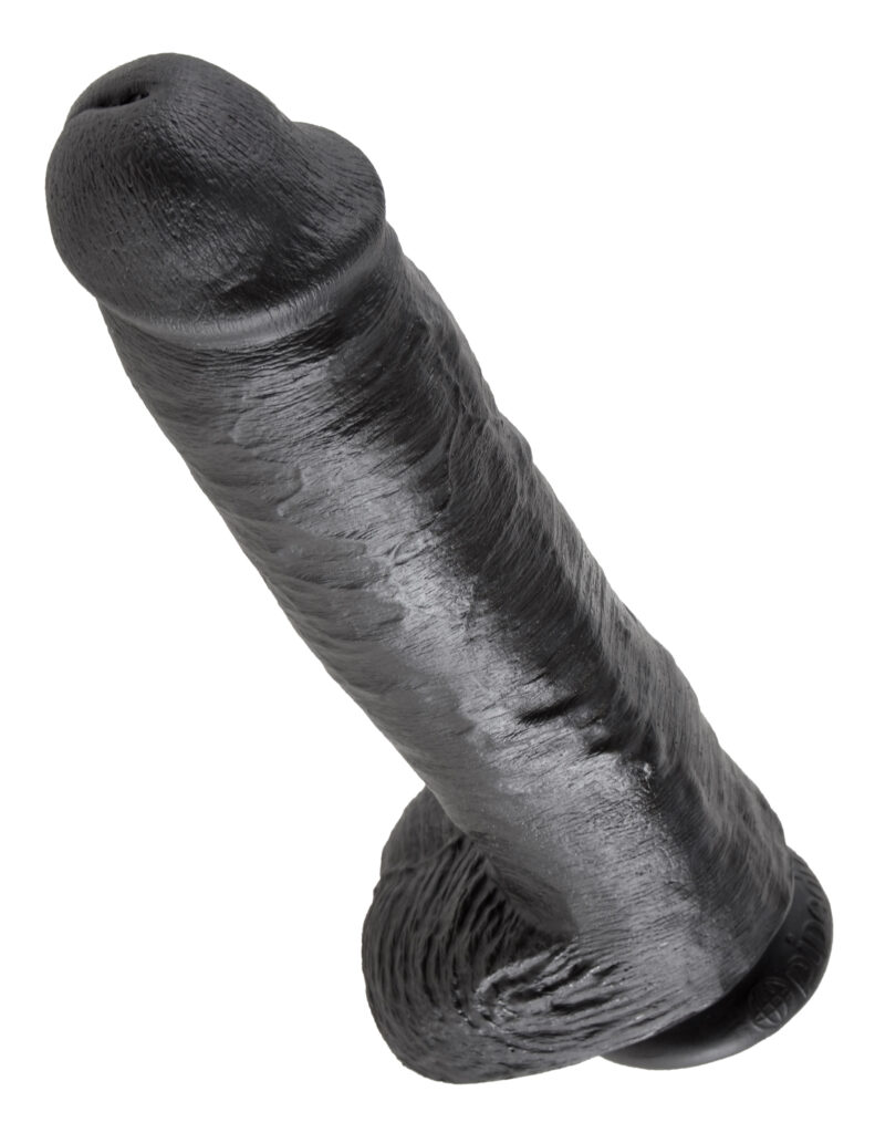Pipedream King Cock With Balls Black 28 cm - XL Dildo 4