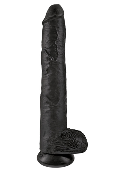 Pipedream King Cock with Balls Black 37,5cm - XL Dildo 1