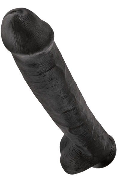 Pipedream King Cock With Balls Black 38 cm - XL Dildo 4