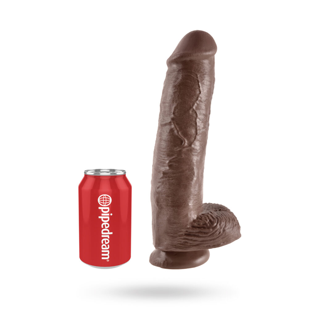 Pipedream King Cock With Balls Brown 28 cm - XL Dildo 2