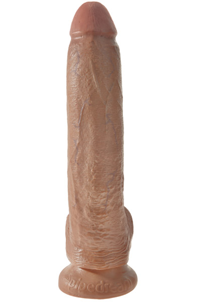 Pipedream King Cock With Balls Tan 26 cm - Dildo 3