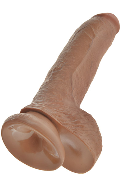Pipedream King Cock With Balls Tan 26 cm - Dildo 5