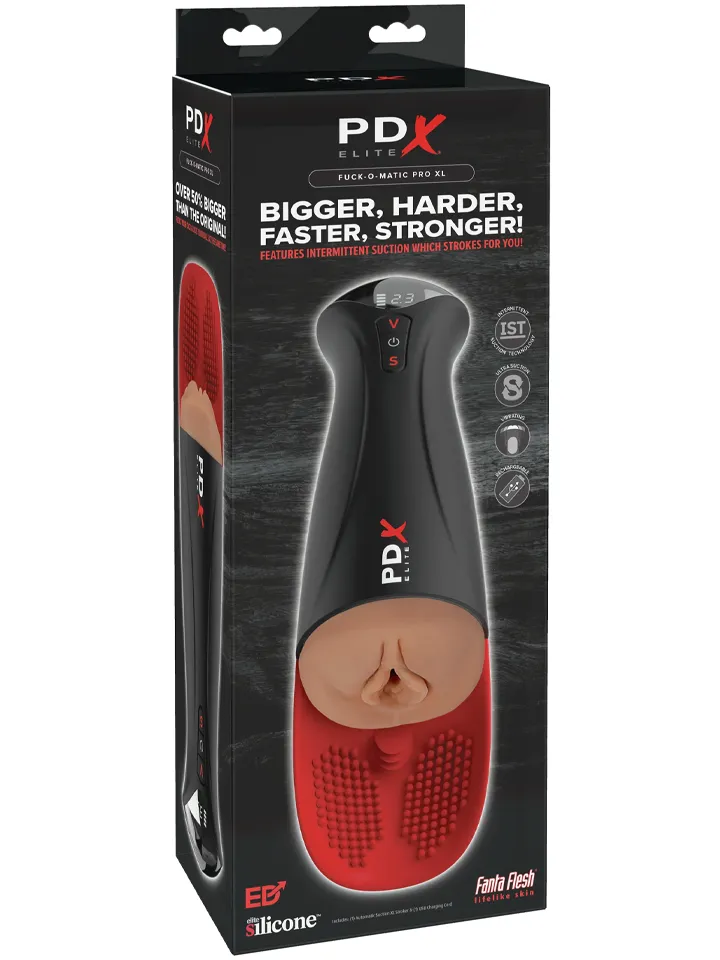 Pipedream PDX Elite Fuck-O-Matic Pro XL Brown - Automatic masturbator 5