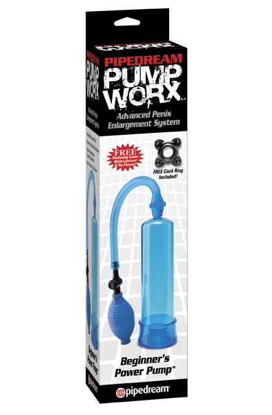 Pipedream Pump Worx Beginner's Power Pump Blue - Penispumpe 2