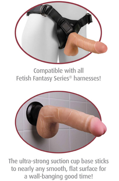 Pipedream Real Feel Deluxe 9 24 cm - Vibrierender Dildo 3