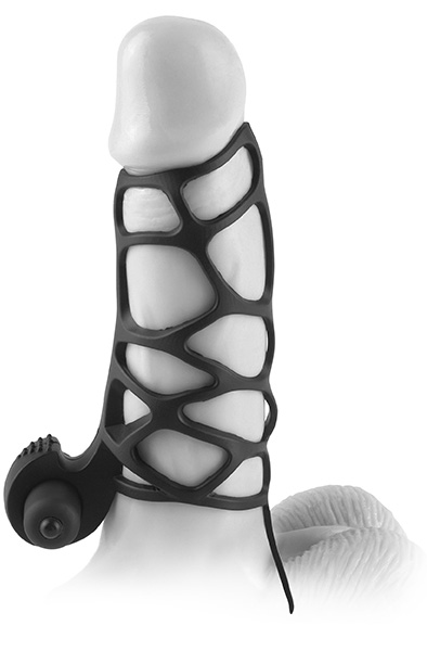 Pipedream X-tensions Extreme Silicone Power Cage - Vibrierende Penis-Manschette 1