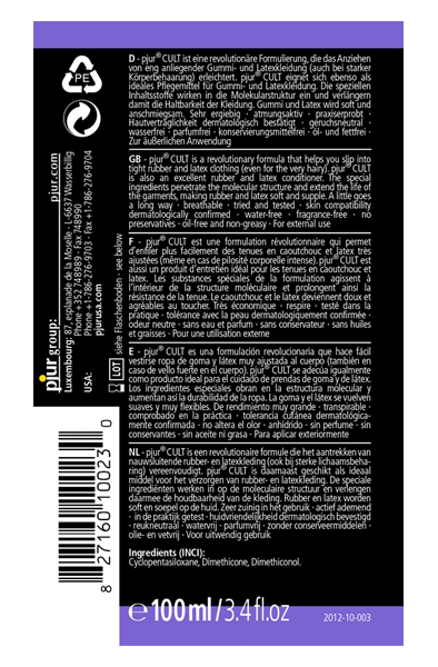 Pjur Cult 100ml - Latex-Spray 2