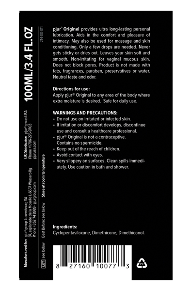 Pjur Original 100 ml - Silicone-Based Lubricant 2