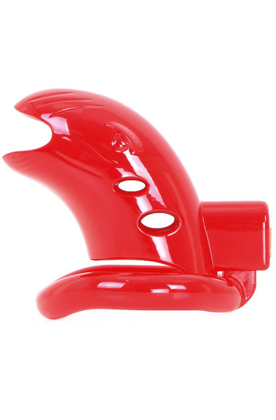 Plastic Chastity Cage Red - Keuschheitskäfig 1