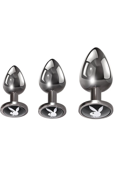 Playboy Pleasure 3 Ways Anal Plug Set - Analplug Set 1