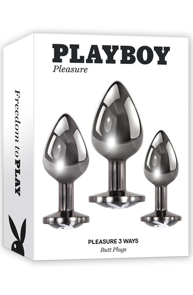 Playboy Pleasure 3 Ways Anal Plug Set - Analplug Set 4
