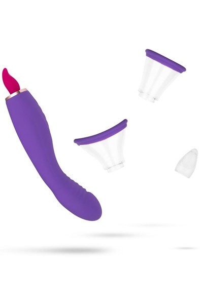 Pleasure Pump With G-Spot Vibrator Purple - Vibrator 4