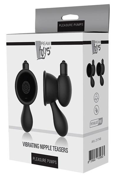Pleasure Pumps Vibrating Nipple Teasers - Brustwarzensauger 3
