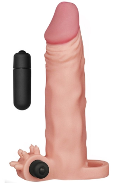 Pleasure X-Tender Vibrating Penis Sleeve - Penisverlängerung/Penishülle 1