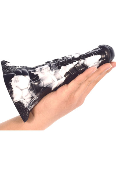 Plug Aranix Black-White 20 cm - Drachen-Dildo 2