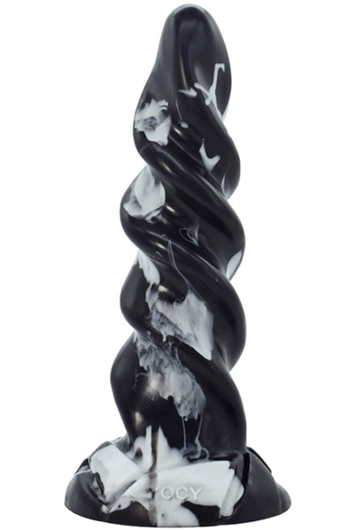 Plug Gimlix Black-White 23 cm - Drachen-Dildo 1
