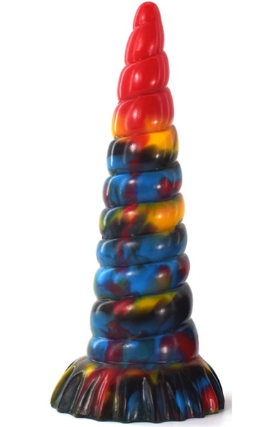Plug Korn Multicolour 22,5 cm - Drachen-Dildo 1