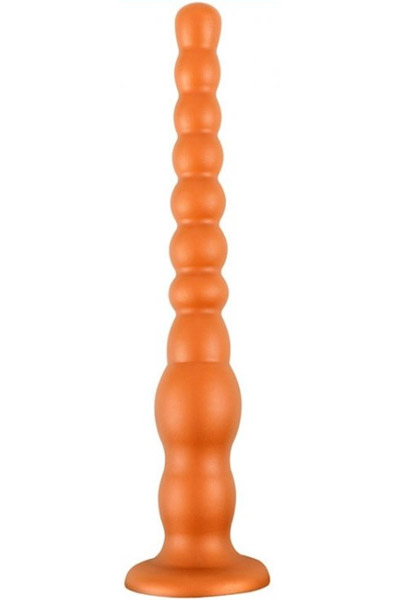 Plug Silikon-Saugperlen 35 cm - Extra langer Anal-Dildo 1
