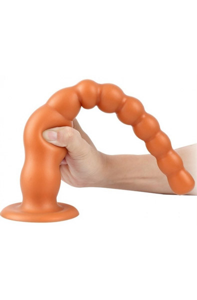 Plug Silikon-Saugperlen 35 cm - Extra langer Anal-Dildo 2