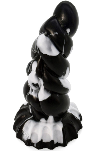 Plug Skarix Black-White 20 cm - Drachen-Dildo 2