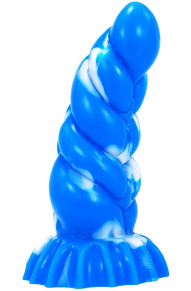 Plug Skarix Blue-White 20 cm - Drachen-Dildo 2