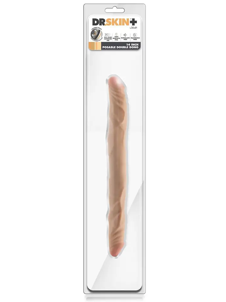 Posable Double Dong Beige 35,5 cm - Dual dildo 4