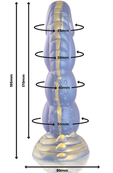 Poseidon Dildo Embrace Of The Sea 19,5 cm - Monster-Dildo 3