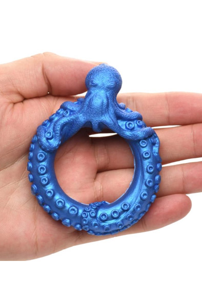 Poseidon's Octo-Ring Silicone Cock Ring Blue - Cockring 2