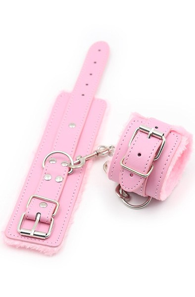 Premium Fur Lined Wrist Restraints Pink - Handschellen 4