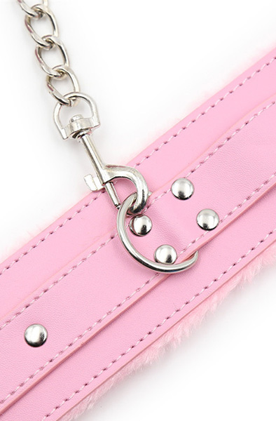 Premium Fur Lined Wrist Restraints Pink - Handschellen 5