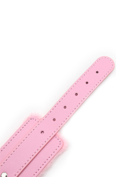 Premium Fur Lined Wrist Restraints Pink - Handschellen 6