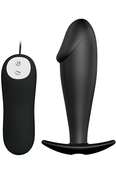 Pretty Love Anal Plug Black with Remote Control - Vibrierender Analplug 1