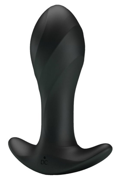 Pretty Love Anal Plug Massager Black - Vibrierender Analplug 1