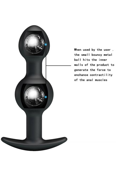 Pretty Love Butt Plug Balls Shaking Heavy - Analplug 3