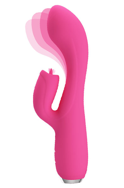 Pretty Love Doreen Pink - Rabbit-Vibrator mit rotierender Zunge 1