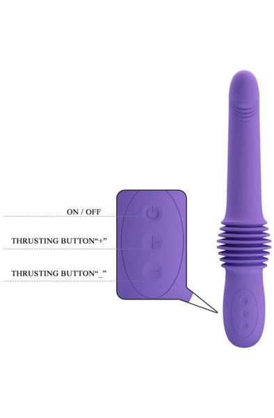 Pretty Love Pazuzu Thrusting Vibe Purple - G-Punkt-Vibrator 2