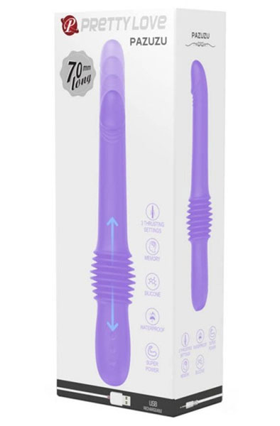 Pretty Love Pazuzu Thrusting Vibe Purple - G-Punkt-Vibrator 4