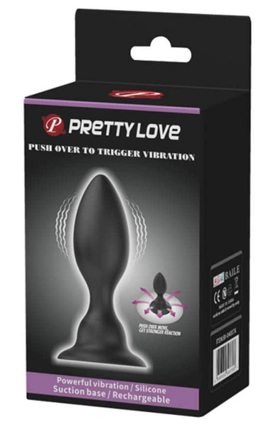 Pretty Love Push Vibrating Butt Plug - Vibrierender Analplug 3