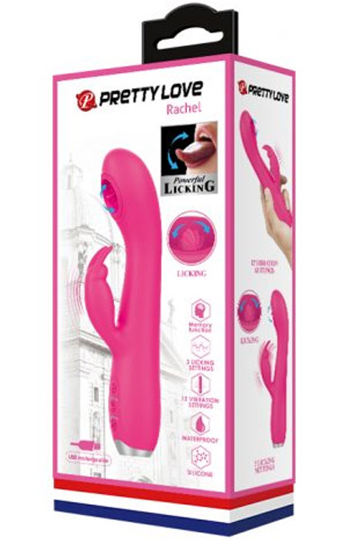 Pretty Love Rachel Pink 3 Licking 12 Vibration - Rabbit-Vibrator 3