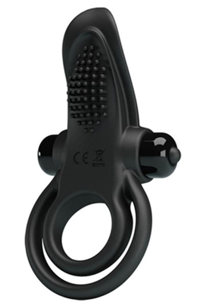 Pretty Love Vibrant Penis Ring Black - Vibrierender Penisring 1