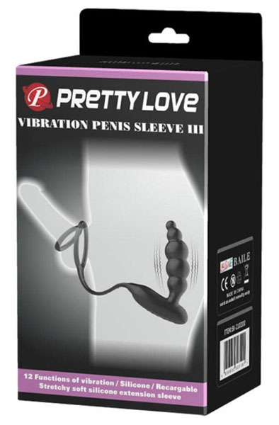 Pretty Love Vibration Penis Sleeve III Black - Prostata-Vibrator 2