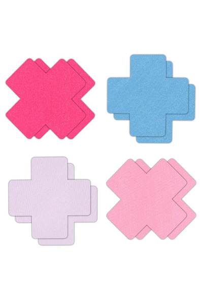 Pretty Pasties Cross II Assorted 4 Pair - Brustwarzenkappen 1