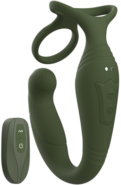 Prostate Massager With Remote Control - Prostatavibrator mit Penisring 1