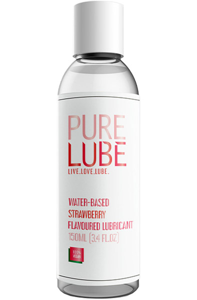 Pure Lube Strawberry Flavoured Lubricant 150 ml - Gleitgel mit Erdbeergeschmack 1