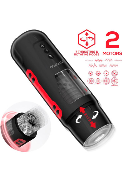 Pyro Advanced Thrusting, Rotating & Moaning Masturbator - Automatischer Masturbator 2