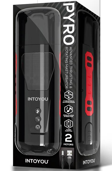 Pyro Advanced Thrusting, Rotating & Moaning Masturbator - Automatischer Masturbator 4