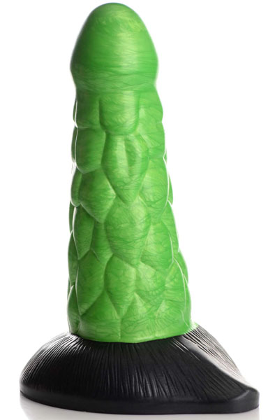 Radioactive Reptile Thick Scaly Silicone Dildo 19 cm - Drachen-Dildo 1