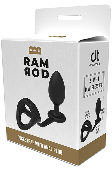Ramrod Cockstrap With Anal Plug - Analplug mit Penisring 4