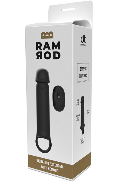 Ramrod Vibrating Extender With Remote 24 cm - Vibrierender Penisverlängerer 5